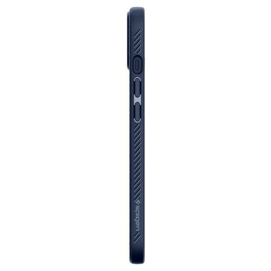 Husa Spigen Liquid Air pentru Apple iPhone 13 Albastru inchis (iPhone 13, ACS03520) by www.silkase.ro
