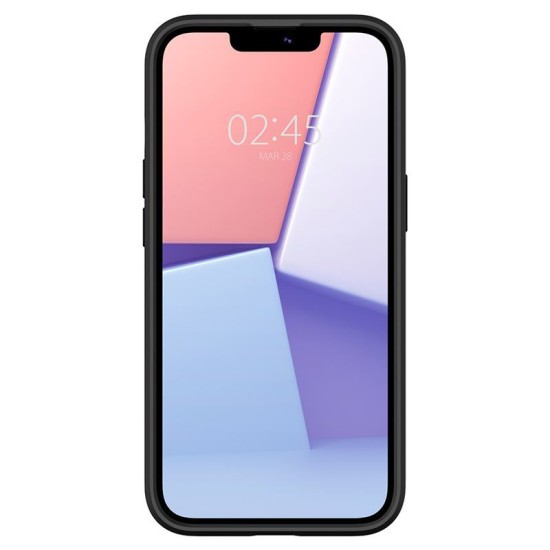 Husa de protectie Spigen pentru iPhone 13, Matte Black (iPhone 13, ACS03523) by www.silkase.ro
