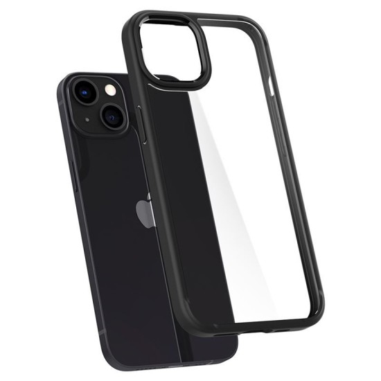 Husa de protectie Spigen pentru iPhone 13, Matte Black (iPhone 13, ACS03523) by www.silkase.ro