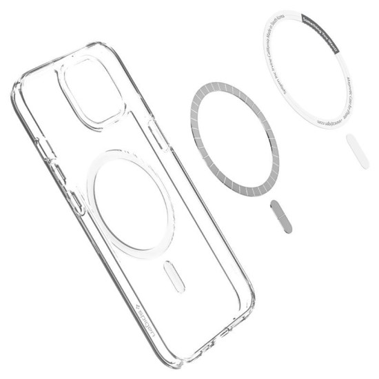 Husa Spigen Ultra Hybrid MagSafe compatibila cu iPhone 13 White (Spigen, iPhone 13) by www.silkase.ro Husa Spigen Ultra Hybrid MagSafe compatibila cu iPhone 13 White (iPhone 13, ACS03528) by www.silkase.ro