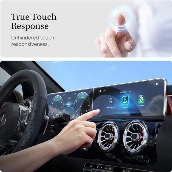 Set 2 folii de sticla transparente Spigen Glas.tR EZ Fit pentru ecran Mercedes Benz Clasa A (Spigen, Ingredi) by www.silkase.ro Set 2 folii de sticla transparente Spigen Glas.tR EZ Fit pentru ecran Mercedes Benz Clasa A (Accesorii auto, AGL03631) by www.silkase.ro