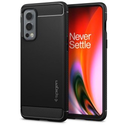 Husa telefon pentru Oneplus Nord 2 5G, Rugged Armor, Spigen, negru