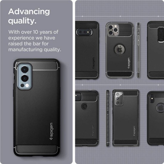 Husa telefon pentru Oneplus Nord 2 5G, Rugged Armor, Spigen, negru (Spigen, Nord 2) by www.silkase.ro Husa telefon pentru Oneplus Nord 2 5G, Rugged Armor, Spigen, negru (Nord 2, ACS03663) by www.silkase.ro