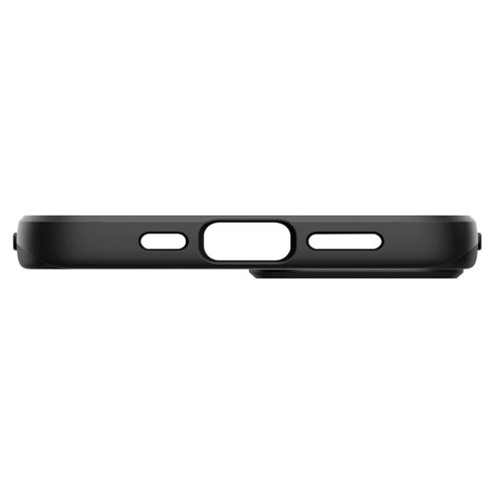 Husa slim Spigen Thin Fit compatibila cu iPhone 13 Black (iPhone 13, ACS03677) by www.silkase.ro