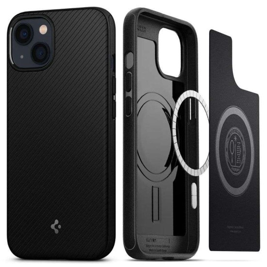 Husa Spigen Mag Armor MagSafe compatibila cu iPhone 13 Mini Matte Black (Spigen, iPhone 13 Mini) by www.silkase.ro Husa Spigen Mag Armor MagSafe compatibila cu iPhone 13 Mini Matte Black (iPhone 13 Mini, ACS03680) by www.silkase.ro
