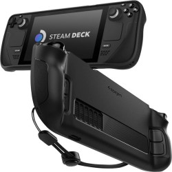 Husa de protectie robusta Spigen Rugged Armor pentru Steam Deck, neagra