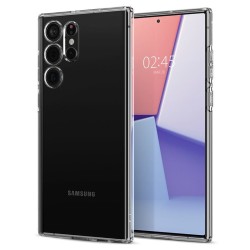Husa Spigen Cristal Lichid pentru Samsung Galaxy S22 Ultra Transparent