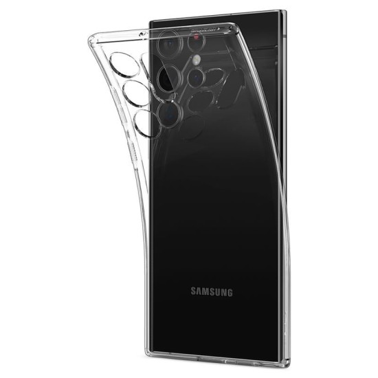 Husa Spigen Cristal Lichid pentru Samsung Galaxy S22 Ultra Transparent (Spigen, S21 Ultra) by www.silkase.ro Husa Spigen Cristal Lichid pentru Samsung Galaxy S22 Ultra Transparent (S21 Ultra, ACS03912) by www.silkase.ro