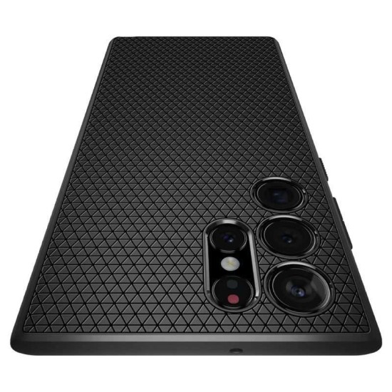 Husa Spigen Liquid Air compatibila cu Samsung Galaxy S22 Ultra Matte Black (Spigen, S21 Ultra) by www.silkase.ro Husa Spigen Liquid Air compatibila cu Samsung Galaxy S22 Ultra Matte Black (S21 Ultra, ACS03915) by www.silkase.ro
