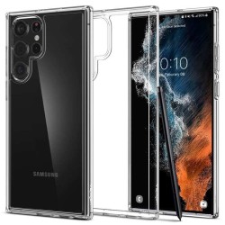 Husa Spigen Ultra Hybrid pentru Samsung Galaxy S22 Ultra Transparent