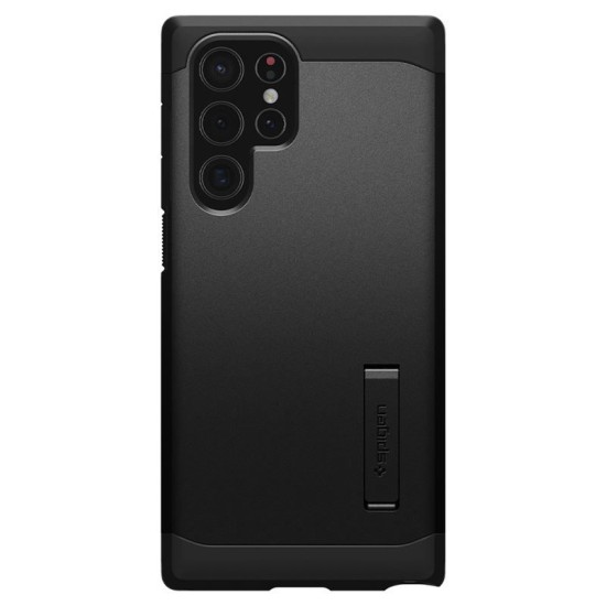 Husa Spigen Tough Armor compatibila cu Samsung Galaxy S22 Ultra Black (S21 Ultra, ACS03923) by www.silkase.ro