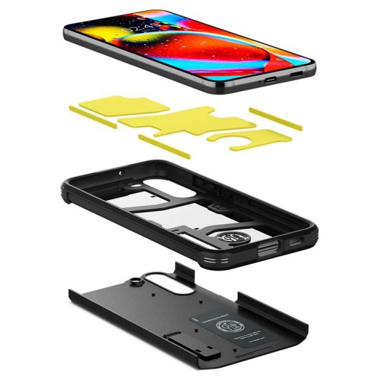 Husa Spigen Tough Armor compatibila cu Samsung Galaxy S22 Plus Black (Spigen, S21 Plus) by www.silkase.ro Husa Spigen Tough Armor compatibila cu Samsung Galaxy S22 Plus Black (S21 Plus, ACS03958) by www.silkase.ro