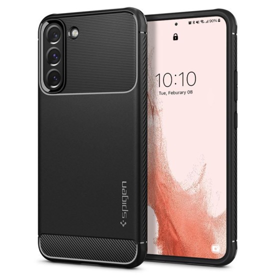 Husa pentru Samsung Galaxy S22 5G - Spigen Rugged Armor - Black (Spigen, S22) by www.silkase.ro Husa pentru Samsung Galaxy S22 5G - Spigen Rugged Armor - Black (S22, ACS03986) by www.silkase.ro