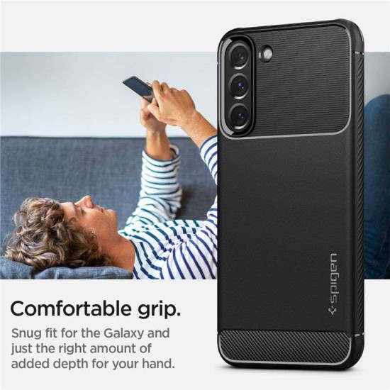 Husa pentru Samsung Galaxy S22 5G - Spigen Rugged Armor - Black (Spigen, S22) by www.silkase.ro Husa pentru Samsung Galaxy S22 5G - Spigen Rugged Armor - Black (S22, ACS03986) by www.silkase.ro
