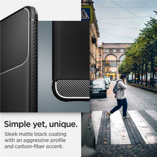 Husa pentru Samsung Galaxy S22 5G - Spigen Rugged Armor - Black (Spigen, S22) by www.silkase.ro Husa pentru Samsung Galaxy S22 5G - Spigen Rugged Armor - Black (S22, ACS03986) by www.silkase.ro