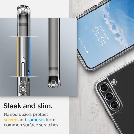 Husa Spigen Ultra Hybrid compatibila cu Samsung Galaxy S22 Crystal Clear (Spigen, S22) by www.silkase.ro Husa Spigen Ultra Hybrid compatibila cu Samsung Galaxy S22 Crystal Clear (S22, ACS03988) by www.silkase.ro