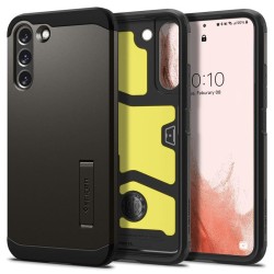 Husa Spigen Tough Armor compatibila cu Samsung Galaxy S22 Gunmetal