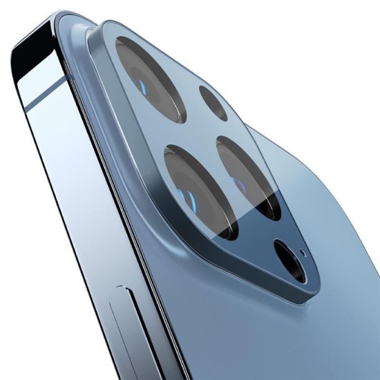 Set 2 folii sticla camera foto Spigen Optik compatibil cu iPhone 13 Pro/13 Pro Max Blue (Spigen, Ingredi) by www.silkase.ro Set 2 folii sticla camera foto Spigen Optik compatibil cu iPhone 13 Pro/13 Pro Max Blue (Ingredi, AGL04032) by www.silkase.ro