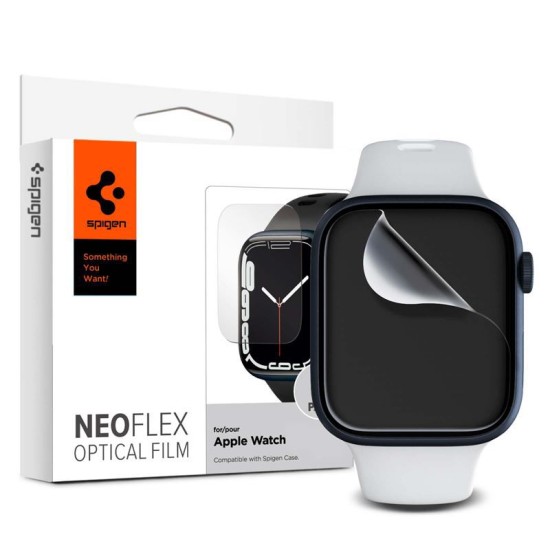 Folie pentru Apple Watch 4 / 5 / 6 / SE / SE 2 / 7 / 8 / 9 (44mm / 45mm) (set 3) - Spigen Neo Flex - Clear (Spigen, Ingredi) by www.silkase.ro Folie pentru Apple Watch 4 / 5 / 6 / SE / SE 2 / 7 / 8 / 9 (44mm / 45mm) (set 3) - Spigen Neo Flex - Clear (Ingredi, AFL04049) by www.silkase.ro