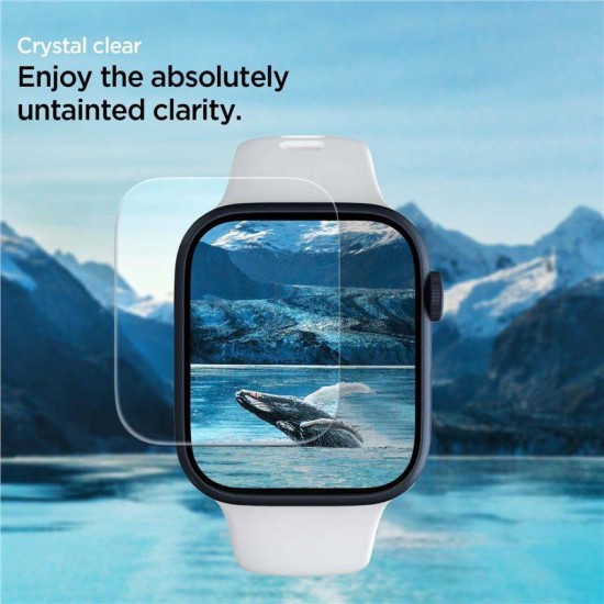 Folie pentru Apple Watch 4 / 5 / 6 / SE / SE 2 / 7 / 8 / 9 (44mm / 45mm) (set 3) - Spigen Neo Flex - Clear (Spigen, Ingredi) by www.silkase.ro Folie pentru Apple Watch 4 / 5 / 6 / SE / SE 2 / 7 / 8 / 9 (44mm / 45mm) (set 3) - Spigen Neo Flex - Clear (Ingredi, AFL04049) by www.silkase.ro