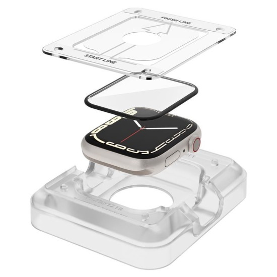 Folie pentru Apple Watch 7 / 8 45mm (set 2) - Spigen ProFlex EZ Fit - Black (Spigen, Ingredi) by www.silkase.ro Folie pentru Apple Watch 7 / 8 45mm (set 2) - Spigen ProFlex EZ Fit - Black (Ingredi, AFL04051) by www.silkase.ro