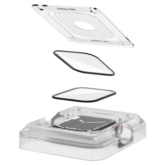 Folie pentru Apple Watch 7 / 8 45mm (set 2) - Spigen ProFlex EZ Fit - Black (Spigen, Ingredi) by www.silkase.ro Folie pentru Apple Watch 7 / 8 45mm (set 2) - Spigen ProFlex EZ Fit - Black (Ingredi, AFL04051) by www.silkase.ro