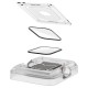 Folie pentru Apple Watch 7 / 8 41mm (set 2) - Spigen ProFlex EZ Fit - Black (Ingredi, AFL04052) by www.silkase.ro