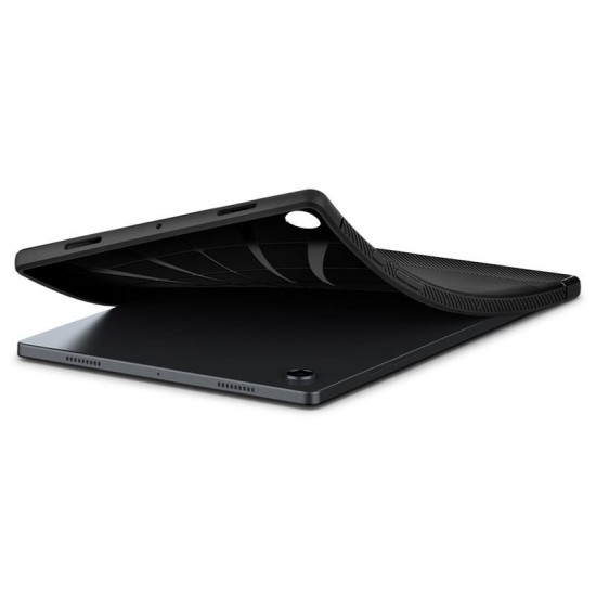 Husa de protectie tableta Spigen, Rugged Armor pentru Samsung Galaxy TAB A8 10.5 X200/ X205, Negru mat (Ingredi, ACS04136) by www.silkase.ro