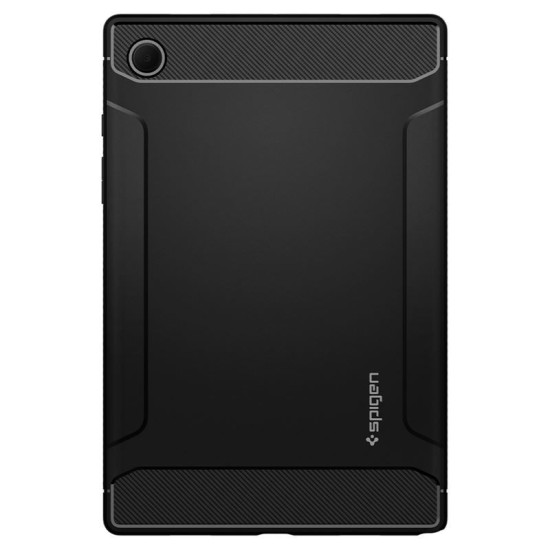 Husa de protectie tableta Spigen, Rugged Armor pentru Samsung Galaxy TAB A8 10.5 X200/ X205, Negru mat (Ingredi, ACS04136) by www.silkase.ro