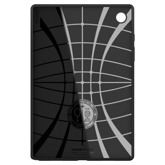 Husa de protectie tableta Spigen, Rugged Armor pentru Samsung Galaxy TAB A8 10.5 X200/ X205, Negru mat (Ingredi, ACS04136) by www.silkase.ro