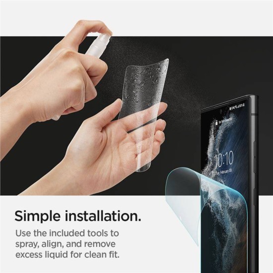 Set 2 folii protectie TPU Case friendly Spigen Neo Flex compatibil cu Samsung Galaxy S22 Ultra (Spigen, Ingredi) by www.silkase.ro Set 2 folii protectie TPU Case friendly Spigen Neo Flex compatibil cu Samsung Galaxy S22 Ultra (Ingredi, AFL04137) by www.silkase.ro