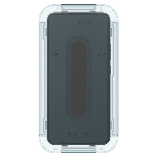 Set 2 folii sticla cu sistem de montare Case friendly Spigen GLAStR EZ FIT compatibil cu Samsung Galaxy S22 Plus (Ingredi, AGL04145) by www.silkase.ro