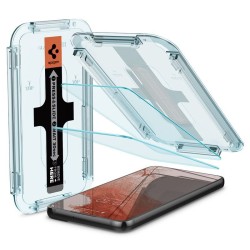 Set 2 folii sticla cu sistem de montare Case friendly Spigen GLAStR EZ FIT compatibil cu Samsung Galaxy S22