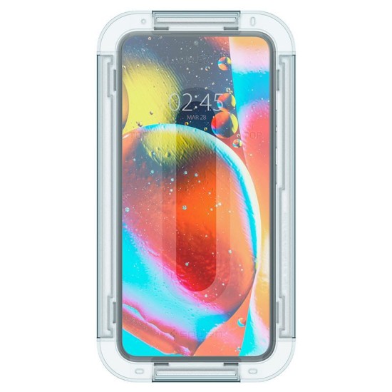 Set 2 folii sticla cu sistem de montare Case friendly Spigen GLAStR EZ FIT compatibil cu Samsung Galaxy S22 (Ingredi, AGL04151) by www.silkase.ro