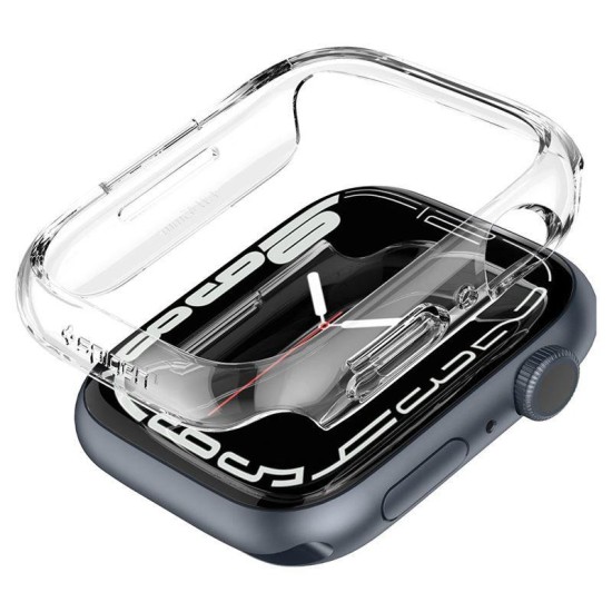Husa Spigen Thin Fit compatibila cu Apple Watch 7/8 45mm Crystal Clear (Spigen, Ingredi) by www.silkase.ro Husa Spigen Thin Fit compatibila cu Apple Watch 7/8 45mm Crystal Clear (Ingredi, ACS04179) by www.silkase.ro