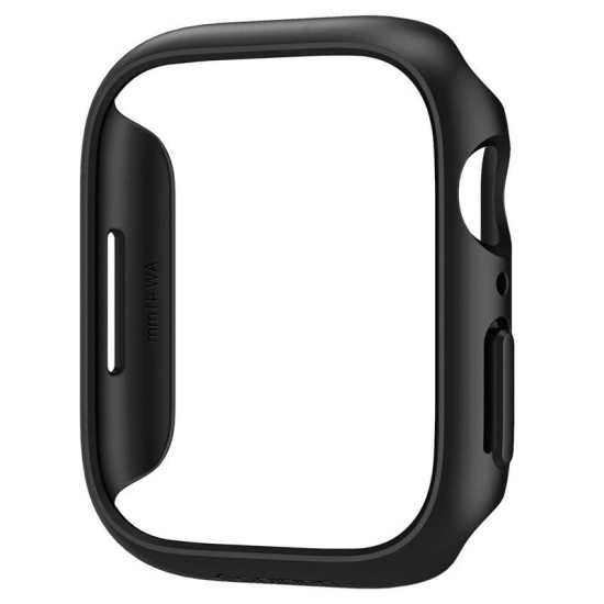 Carcasa Spigen Thin Fit compatibila cu Apple Watch 7 41mm Black (Spigen, Ingredi) by www.silkase.ro SPIGEN Carcasă Thin Fit Apple Watch 42/41/40/38mm (Seria 11/SE), Black (Ingredi, ACS04184) by www.silkase.ro