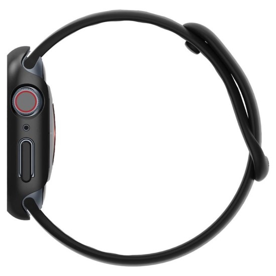 Carcasa Spigen Thin Fit compatibila cu Apple Watch 7 41mm Black (Spigen, Ingredi) by www.silkase.ro SPIGEN Carcasă Thin Fit Apple Watch 42/41/40/38mm (Seria 11/SE), Black (Ingredi, ACS04184) by www.silkase.ro