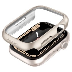 Husa Spigen Thin Fit compatibila cu Apple Watch 7/8 41mm Starlight