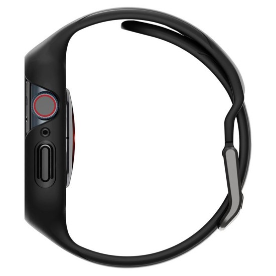 Husa Spigen Liquid Air Pro compatibila cu Apple Watch 7/8 41mm Black (Ingredi, ACS04190) by www.silkase.ro
