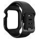 Husa Spigen Liquid Air Pro compatibila cu Apple Watch 7/8 41mm Black (Ingredi, ACS04190) by www.silkase.ro