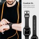 Husa Spigen Liquid Air Pro compatibila cu Apple Watch 7/8 41mm Black (Ingredi, ACS04190) by www.silkase.ro