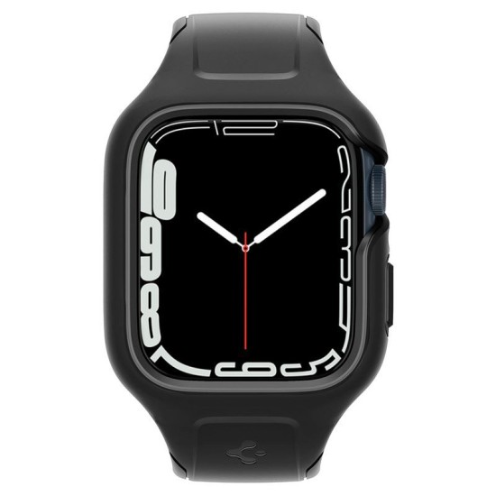 Husa Spigen Liquid Air Pro compatibila cu Apple Watch 7/8 41mm Black (Ingredi, ACS04190) by www.silkase.ro