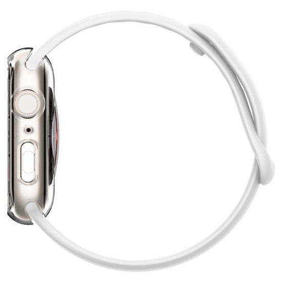 Husa Spigen Liquid Crystal compatibila cu Apple Watch 4/5/6/7/8/SE 40/41mm Crystal Clear (Ingredi, ACS04195) by www.silkase.ro