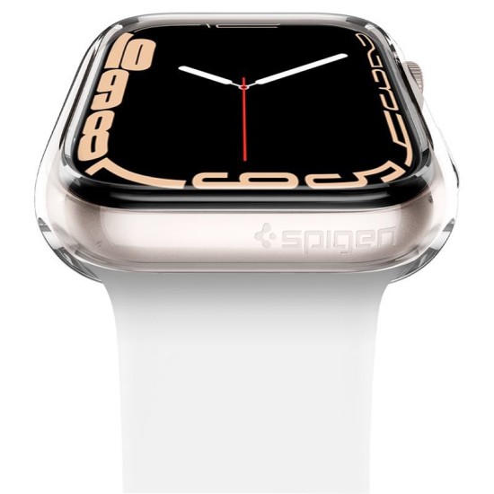Husa Spigen Liquid Crystal compatibila cu Apple Watch 4/5/6/7/8/SE 40/41mm Crystal Clear (Ingredi, ACS04195) by www.silkase.ro