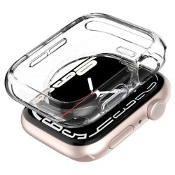 Husa pentru Apple Watch 4 / 5 / 6 / SE / SE 2 / 7 / 8 / 9 (44mm / 45mm) - Spigen Liquid Crystal (ACS04196) - Crystal Clear