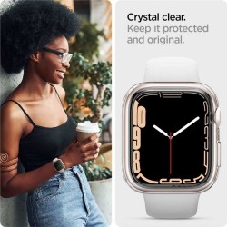 Husa pentru Apple Watch 4 / 5 / 6 / SE / SE 2 / 7 / 8 / 9 (44mm / 45mm) - Spigen Liquid Crystal (ACS04196) - Crystal Clear Husa pentru Apple Watch 4 / 5 / 6 / SE / SE 2 / 7 / 8 / 9 (44mm / 45mm) - Spigen Liquid Crystal (ACS04196) - Crystal Clear