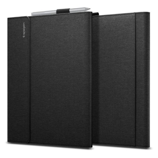 Husa Spigen Stand Folio compatibila cu Microsoft Surface Pro 8 Black (Ingredi, ACS04207) by www.silkase.ro