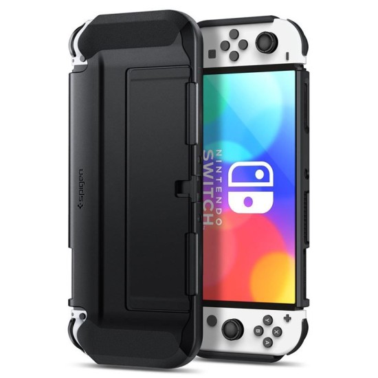 Husa subtire Spigen Thin Fit pentru Nintendo Switch OLED, neagra (Diverse accesorii, ACS04239) by www.silkase.ro