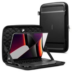 Husa Spigen Rugged Armor Pouch Pro compatibila cu laptop 13/14 inch Black
