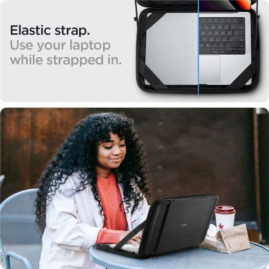 Husa pentru Laptop 15-16" - Spigen Rugged Armor Pro Pouch - Black (Spigen, Ingredi) by www.silkase.ro Husa pentru Laptop 15-16" - Spigen Rugged Armor Pro Pouch - Black (Ingredi, AFA04271) by www.silkase.ro